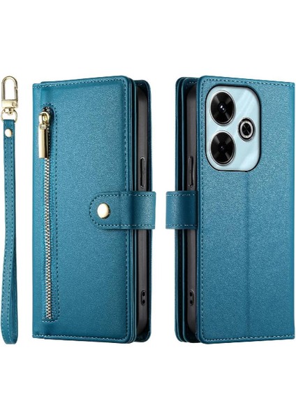 Xiaomi Redmi 13 Için Flip Case Standı Cüzdan Çok Fonksiyonlu Iş (Yurt Dışından)