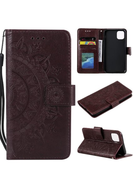 Xiaomi Poco M6 4g Için Flip Case Pu Deri Kickstand Cüzdan Kılıf Totem (Yurt Dışından)