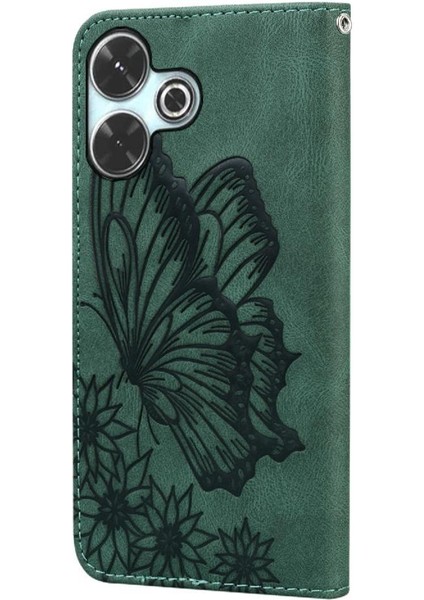 Xiaomi Poco M6 4g Için Flip Case Deri Cüzdan Kickstand Koruyucu Büyük (Yurt Dışından)