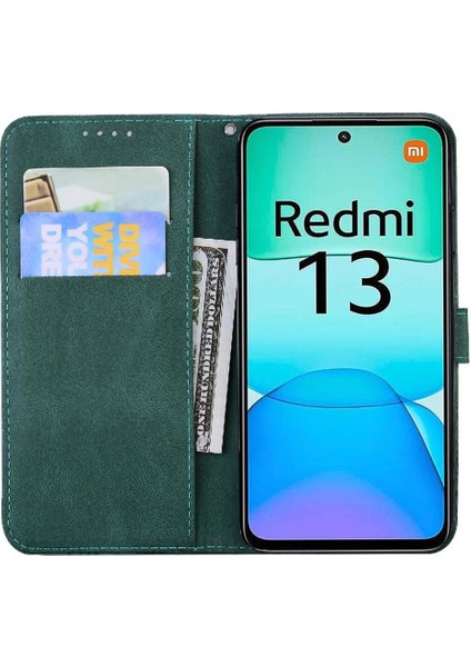 Xiaomi Poco M6 4g Için Flip Case Deri Cüzdan Kickstand Koruyucu Büyük (Yurt Dışından)