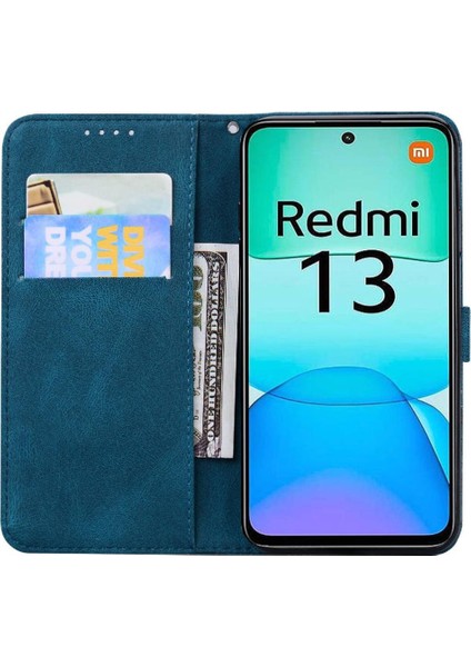 Xiaomi Poco M6 4g Için Flip Case Cüzdan Manyetik Closu Pu Deri Büyük Kart (Yurt Dışından)