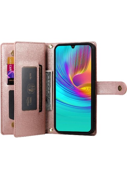 Samsung Galaxy A16 Için Flip Case Standı Crossbody Kayış Iş Cüzdan (Yurt Dışından)