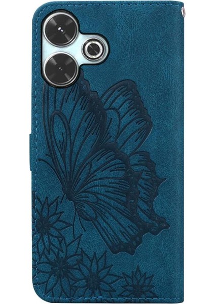 Xiaomi Poco M6 4g Için Flip Case Deri Cüzdan Kickstand Koruyucu Büyük (Yurt Dışından)