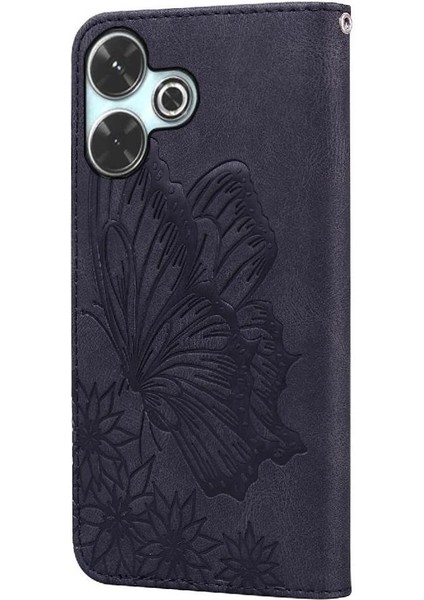 Xiaomi Poco M6 4g Için Flip Case Cüzdan Manyetik Closu Pu Deri Büyük Kart (Yurt Dışından)