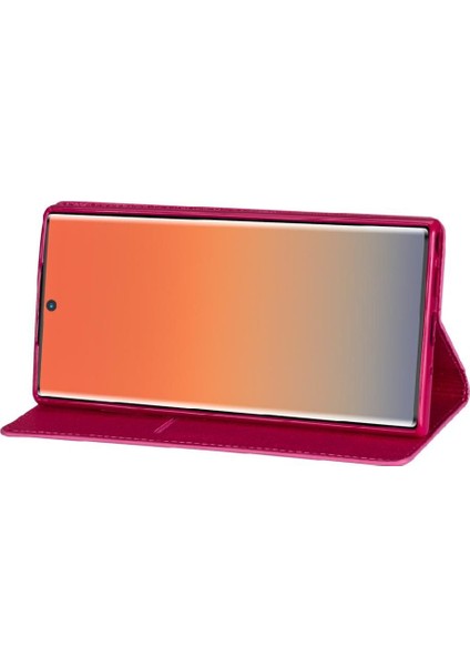 Samsung Galaxy NOTE10 Pu Deri Manyetik Kapatma Için Glitter Flip Case (Yurt Dışından)