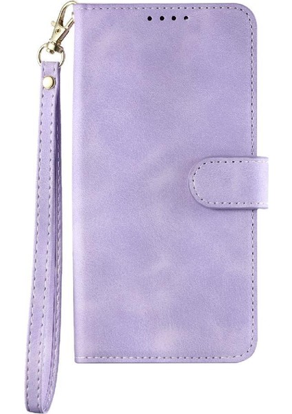 IPhone 12 Için Flip Case Pro Max Kickstand Bilek Kayışı Manyetik Cüzdan Kart (Yurt Dışından)