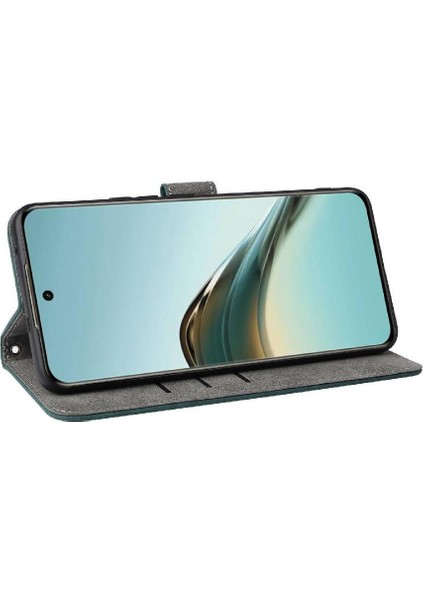 Realme 13 Pro 5g Manyetik Kapatma Pu Deri Kart Yuvaları Için Kılıf Kapak (Yurt Dışından)
