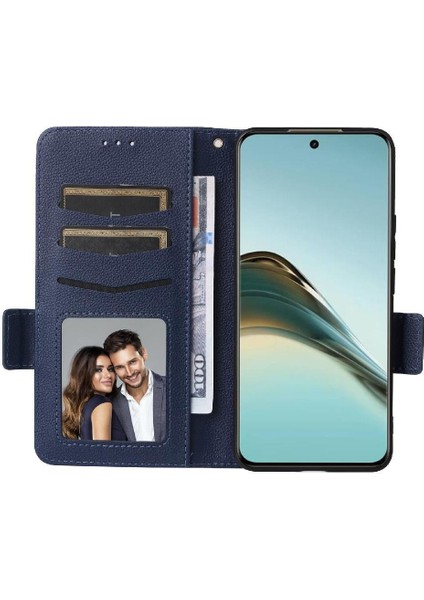 Realme 13 Pro Artı Manyetik Kart Yuvaları Için Flip Case Tutucu Yan Toka Pu (Yurt Dışından)