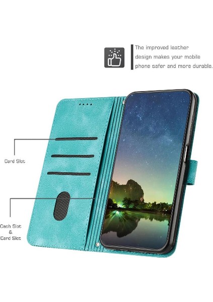 Xiaomi Poco M6 4g Kickstand Kart Ekleme Cüzdan Pu Deri Için Flip Case (Yurt Dışından)