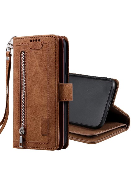 Xiaomi Poco M6 4g 9 Kart Yuvaları Için Flip Case Cüzdan Pu Deri Kickstand (Yurt Dışından)
