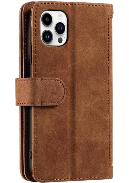 Xiaomi Poco M6 4g 9 Kart Yuvaları Için Flip Case Cüzdan Pu Deri Kickstand (Yurt Dışından)