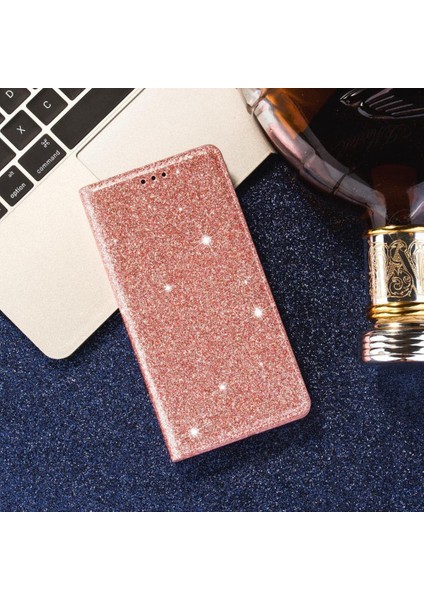 Samsung Galaxy S21 Için Glitter Flip Case Ultra 5g Flip Case Cüzdan Pu (Yurt Dışından)