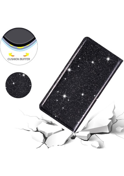 Samsung Galaxy S21 Için Glitter Flip Case Ultra 5g Flip Case Cüzdan Pu (Yurt Dışından)