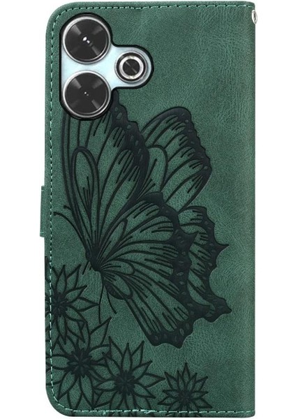 Xiaomi Poco M6 4g Için Flip Case Cüzdan Manyetik Closu Pu Deri Büyük Kart (Yurt Dışından)