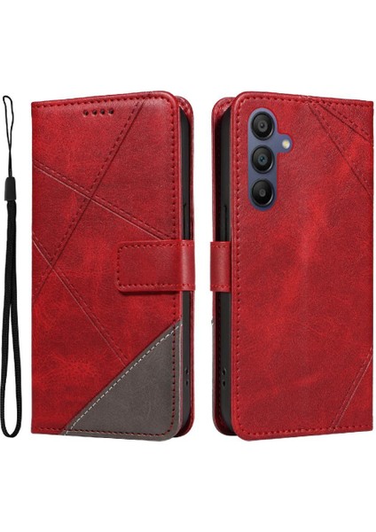Samsung Galaxy A16 ve Kart Yuvası Deri Telefon Koruma Için Flip Case (Yurt Dışından)