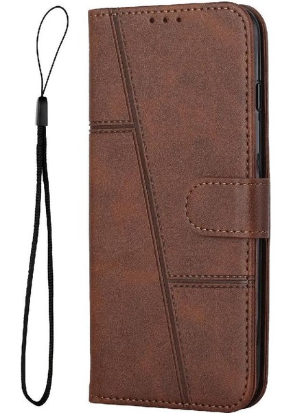 Xiaomi Poco M6 4g Yan Toka Için Flip Case Tam Koruma Kartı Pu (Yurt Dışından)