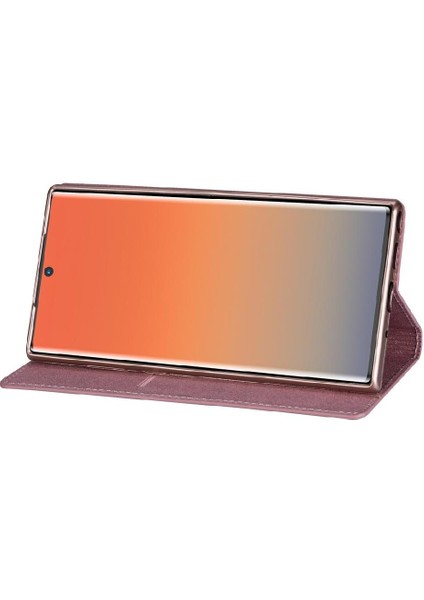 Samsung Galaxy NOTE10 Pu Deri Manyetik Kapatma Için Glitter Flip Case (Yurt Dışından)