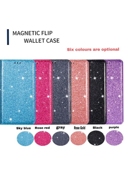 Samsung Galaxy S21 Için Glitter Flip Case 5g Flip Case Cüzdan Pu Deri (Yurt Dışından) fırsatları