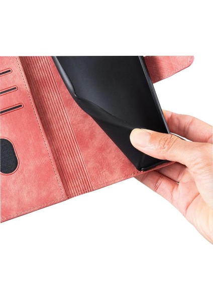 Xiaomi Poco M6 4g Için Flip Case Kabartmalı Sevimli Kedi Tutucu Kapak Cüzdan (Yurt Dışından)