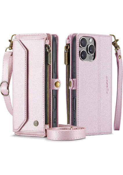 IPhone 16 Için Crossbody Durumda Pro Max Rfıd Engelleme Durumda Cüzdan Kart Tutucu (Yurt Dışından) modelleri