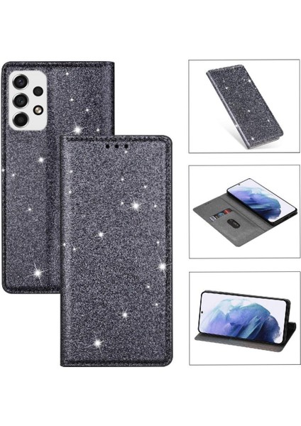Samsung Galaxy A53 5g Kart Tutucu Manyetik Kapatma Için Glitter Flip Case (Yurt Dışından)