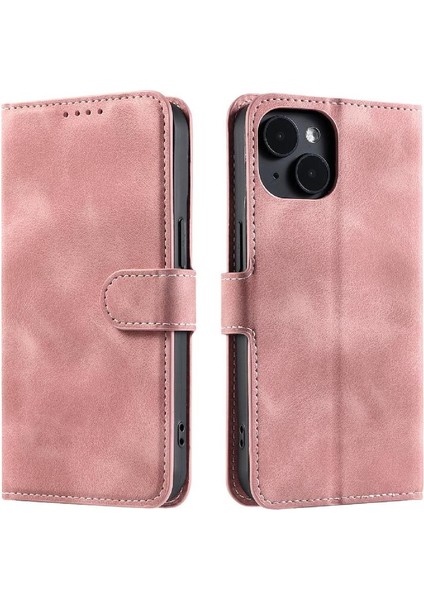 IPhone 13 Mini Cüzdan Kart Yuvaları Için Flip Case Pu Deri Kickstand Bilek (Yurt Dışından)