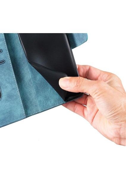 Xiaomi Poco M6 4g Için Flip Case Kabartmalı Sevimli Kedi Tutucu Kapak Cüzdan (Yurt Dışından)