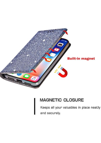 Samsung Galaxy S21 Için Glitter Flip Case 5g Flip Case Cüzdan Pu Deri (Yurt Dışından) fırsatları