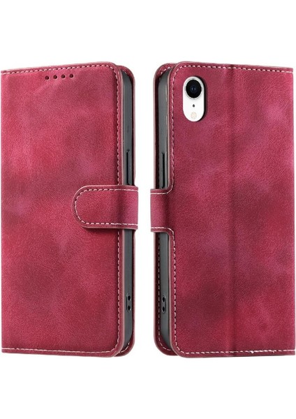 IPhone Xr Bilek Kayışı Kickstand Cüzdan Kart Yuvaları Manyetik Için Flip Case (Yurt Dışından) indirimleri