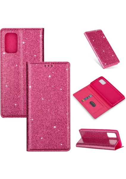 Samsung Galaxy A32 5g Kart Tutucu Pu Deri Flip Için Glitter Flip Case (Yurt Dışından)