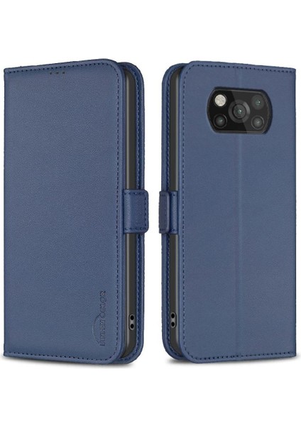 Xiaomi Poco X3 Nfc Kickstand Darbeye Tpu Iç Kabuk Kartı Için Flip Case (Yurt Dışından)