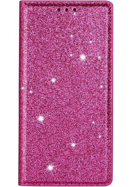 Samsung Galaxy S23 Için Glitter Flip Case Pu Deri Kart Tutucu Flip Case (Yurt Dışından)