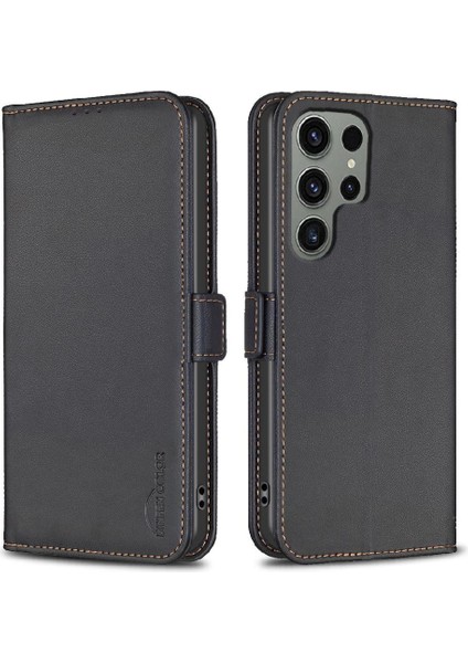 Samsung Galaxy S24 Ultra Kickstand Darbeye Tpu Iç Pu Için Flip Case (Yurt Dışından) indirimleri