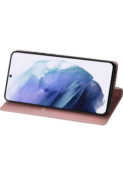 Samsung Galaxy S21 Için Glitter Flip Case 5g Flip Case Cüzdan Pu Deri (Yurt Dışından)