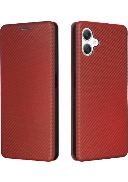 Samsung Galaxy A06 Deri Folio Flip Case Tam Koruma Için Flip Case (Yurt Dışından)