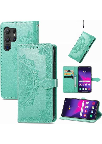 Samsung Galaxy S24 Ultra Kapak Kapak Için Kılıf Zarif Desen Deri (Yurt Dışından) fırsatları