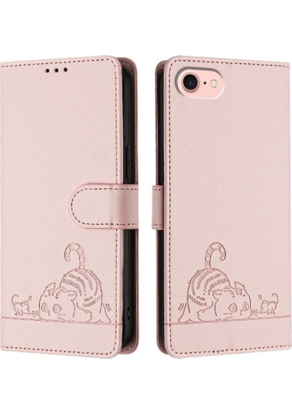 IPhone Se 4 Kedi Rfıd Kart Yuvası Tutucu Için Kickstand Cüzdan Kapak Çevirin (Yurt Dışından)