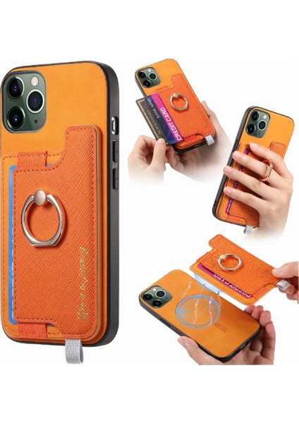 IPhone 11 Için Kılıf Pro Max Manyetik Magsafe Uyumlu Halka Standı Tutucu (Yurt Dışından)