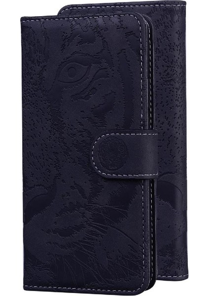 IPhone 14 Için Flip Case Pro Max Deri Cüzdan Kabartmalı Sevimli Kaplan (Yurt Dışından)
