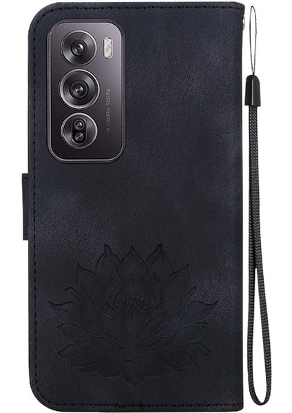 Oppo Oppo 12 Pro 5g Kickstand Kabartma Lotus Için Flip Case (Yurt Dışından) indirimleri