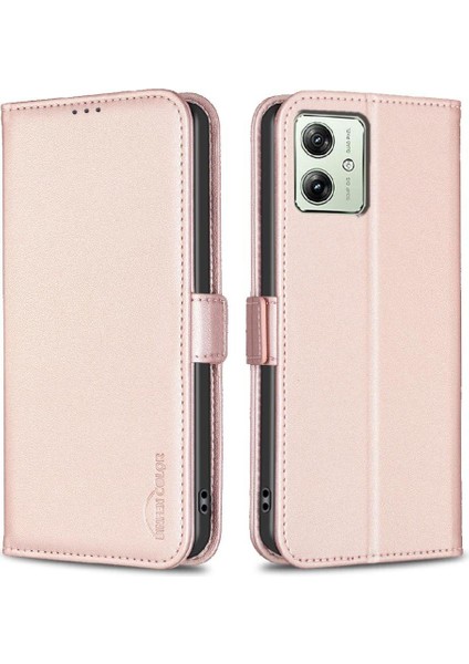 Motorola Moto G54 5g Manyetik Kart Yuvaları Tutucu Kickstand Pu Için Flip Case (Yurt Dışından)