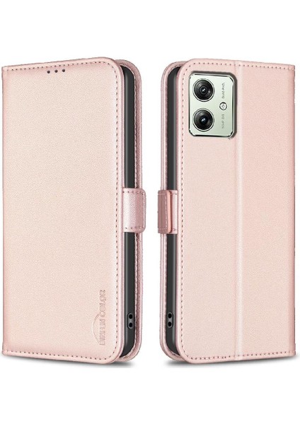 Motorola Moto G14 4g Için Flip Case Pu Deri Cüzdan Darbeye Tpu Iç (Yurt Dışından)