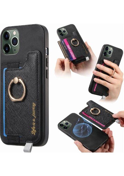 IPhone 11 Için Kılıf Pro Max Manyetik Magsafe Uyumlu Halka Standı Tutucu (Yurt Dışından)
