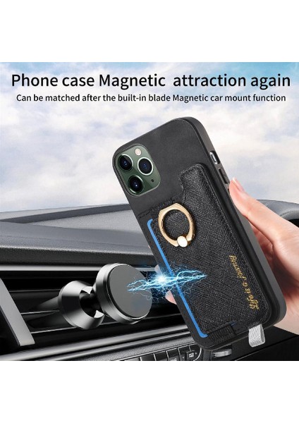 IPhone 11 Için Kılıf Pro Max Manyetik Magsafe Uyumlu Halka Standı Tutucu (Yurt Dışından)