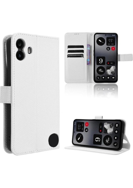 Nothing Kılıf Cmf Telefon 1 Kapak Manyetik Cüzdan Kickstand Kart Tutucu (Yurt Dışından)