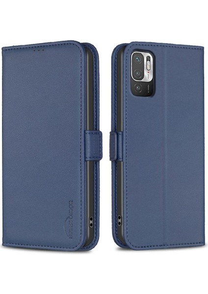 Xiaomi Poco M3 Pro Darbeye Tpu Iç Kabuk Kickstand Pu Için Flip Case (Yurt Dışından)