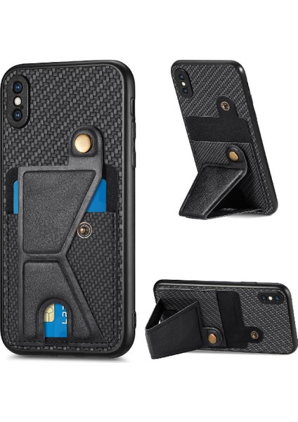 IPhone Xs Max Kart Sahibi Standı Fonksiyonu Braketi Manyetik Tasarım (Yurt Dışından)