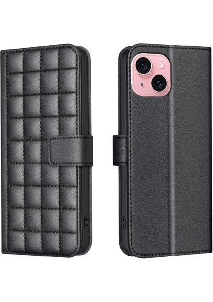 IPhone 15 Için Flip Case Pu Deri Iş Basit Stil Koruyucu Cüzdan (Yurt Dışından) indirimleri