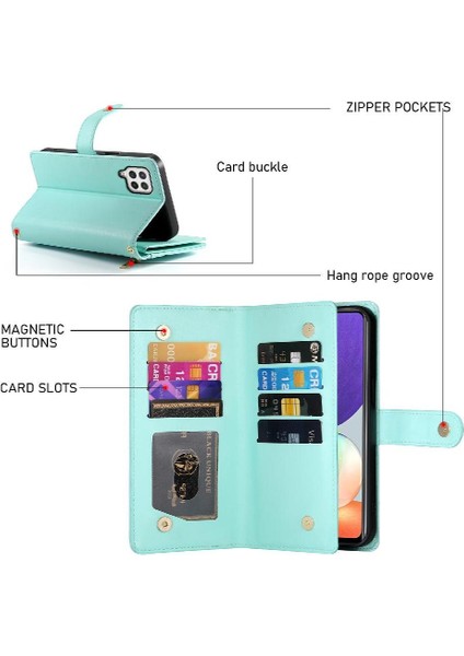 Samsung Galaxy A22 4g Iş Cüzdan Çok Fonksiyonlu Standı Için Flip Case (Yurt Dışından) fırsatları