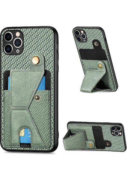 IPhone 11 Için Kılıf Pro Max Braketi Standı Fonksiyonu Cardholder Manyetik (Yurt Dışından)